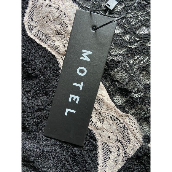 Womens Sheer Lace Bell Sleeve Top Size XL Black Romantic Goth Dark Coquette Y2K - Picture 5 of 13